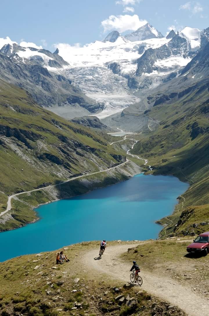 vue sur un lac durant le raid BCVS